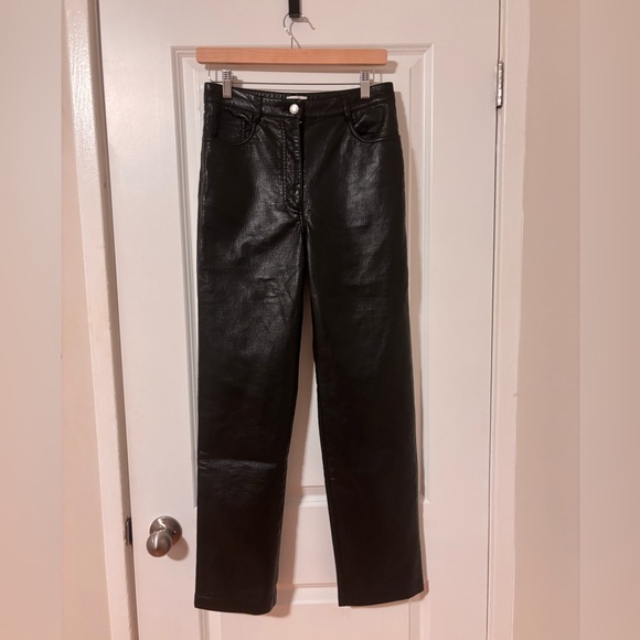 Wilfred Pants - Wilfred Black Faux-Leather Pants
